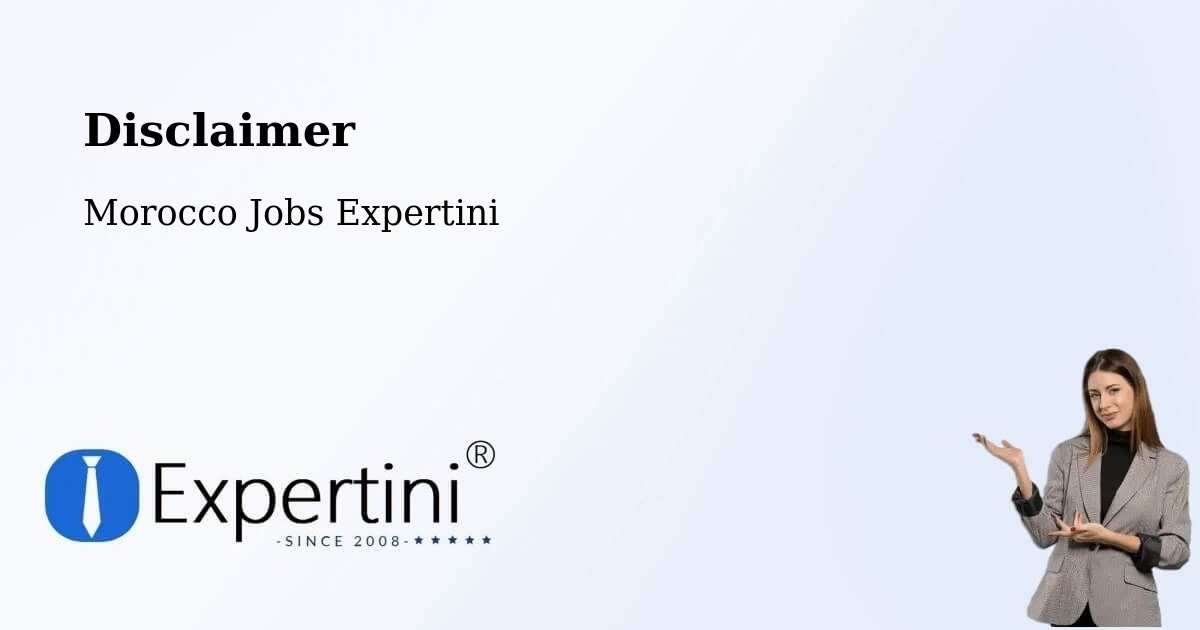 Disclaimer – Al Hoceima - Morocco Jobs Expertini